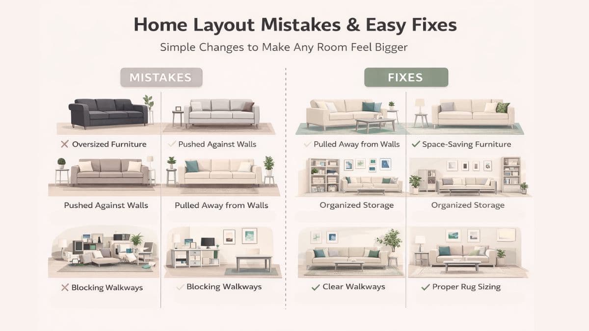 Common Home Layout Mistakes That Make Your Space Look Smaller