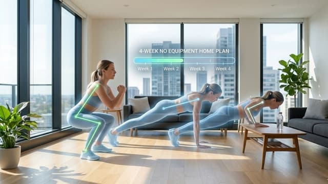 Complete Home Workout Plan (No Equipment): 4-Week Program for All Fitness Levels