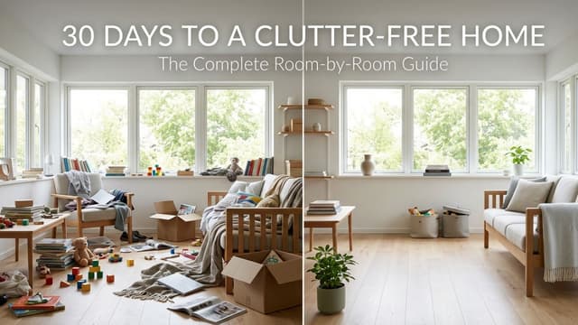 How to Declutter Your Home Room by Room: The Complete 30-Day Guide