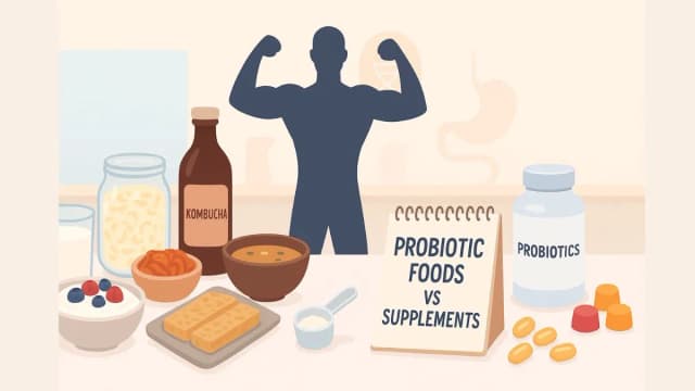 Menâs Gut Health: Probiotic Foods vs Supplements