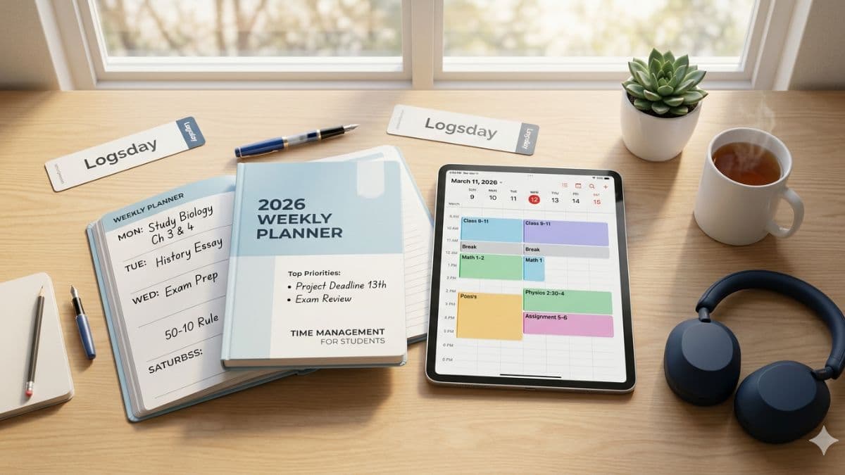 Time Management for Students: 15 Proven Tips + Weekly Planner Template (2026)