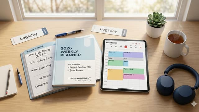 Time Management for Students: 15 Proven Tips + Weekly Planner Template (2026)